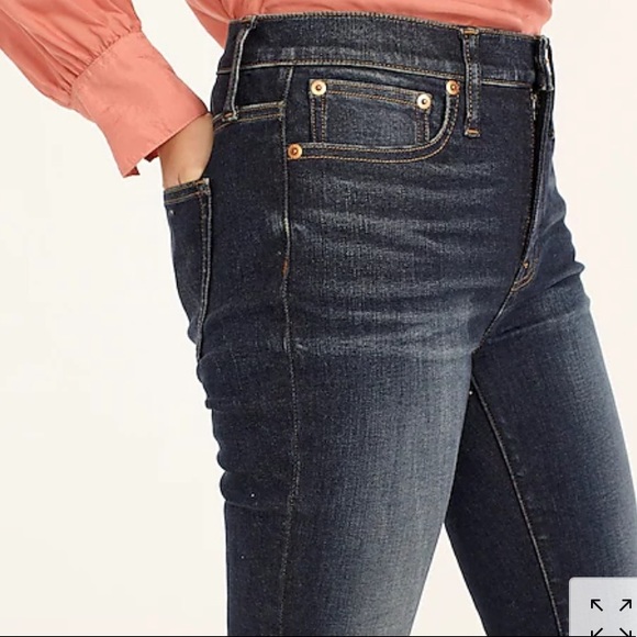 NWT Jcrew 9" high-rise toothpick jean in Blue Harbor wash - Picture 3 of 4